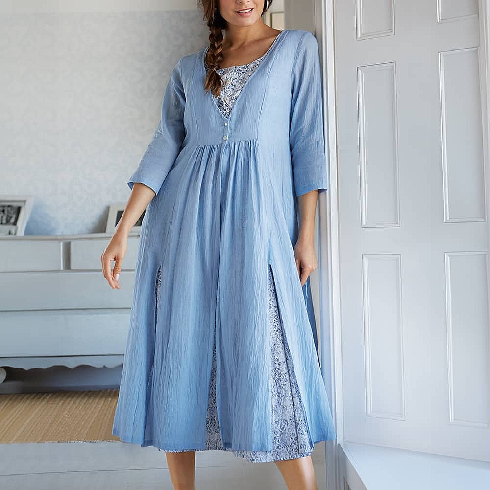 Long cotton 2024 linen dresses