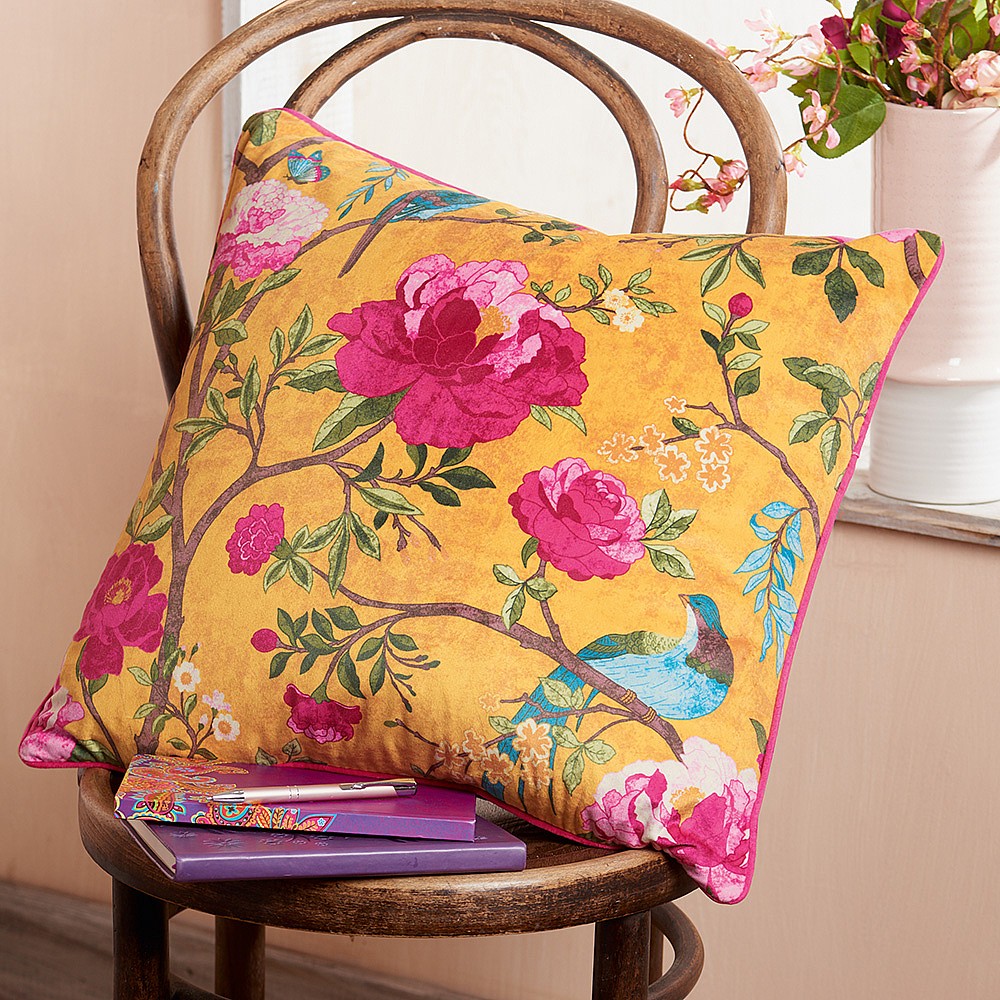 large floral cushions