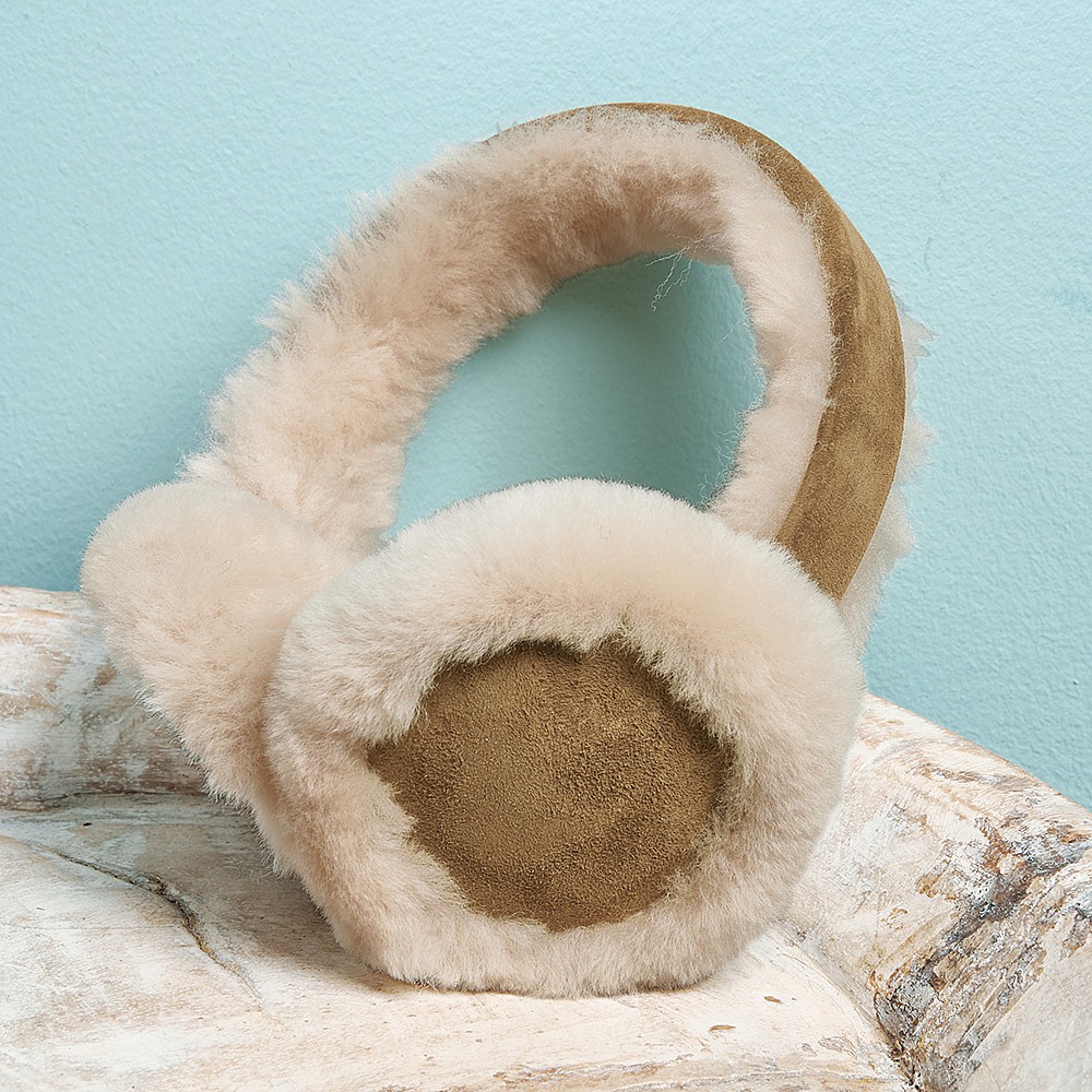 Chestnut Sheepskin Ear Muffs -  Canada