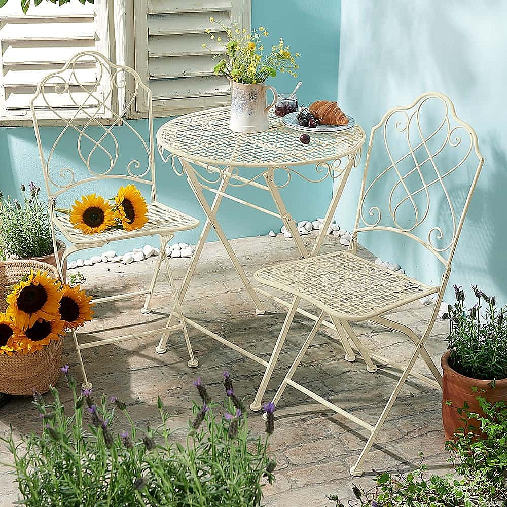 flower bistro set