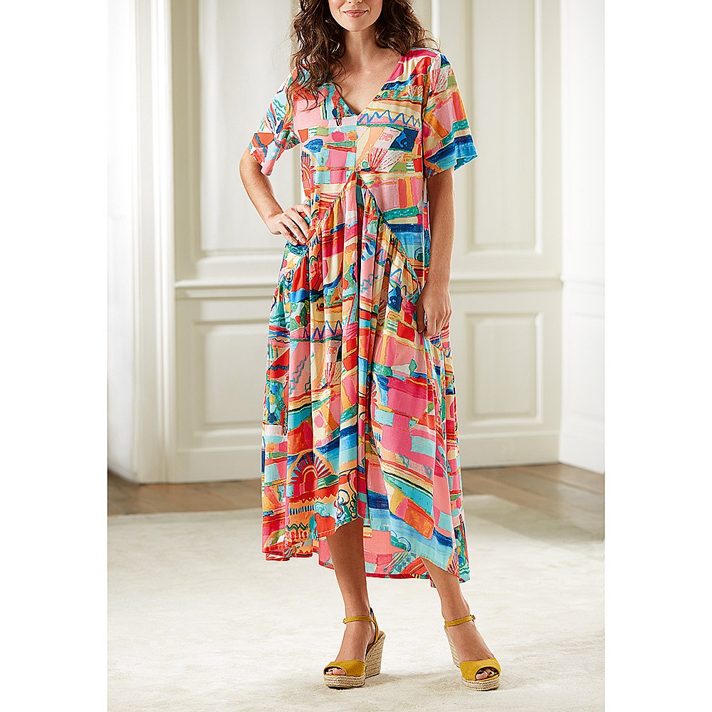 rayon wrap dress