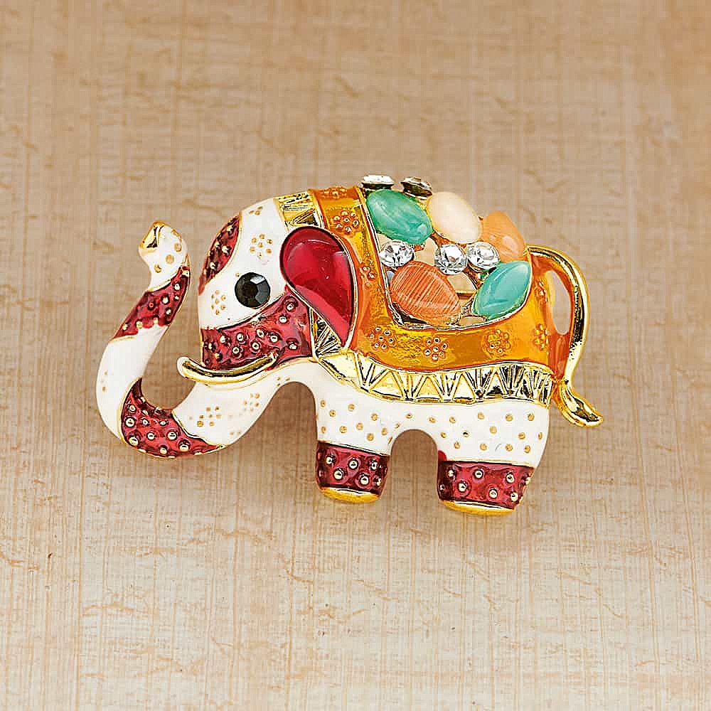 Elephant brooch on sale