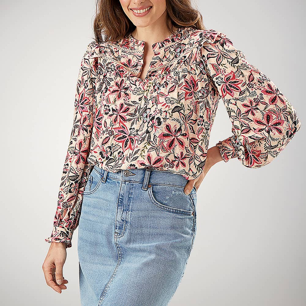 Morelos Floral Embroidered Top