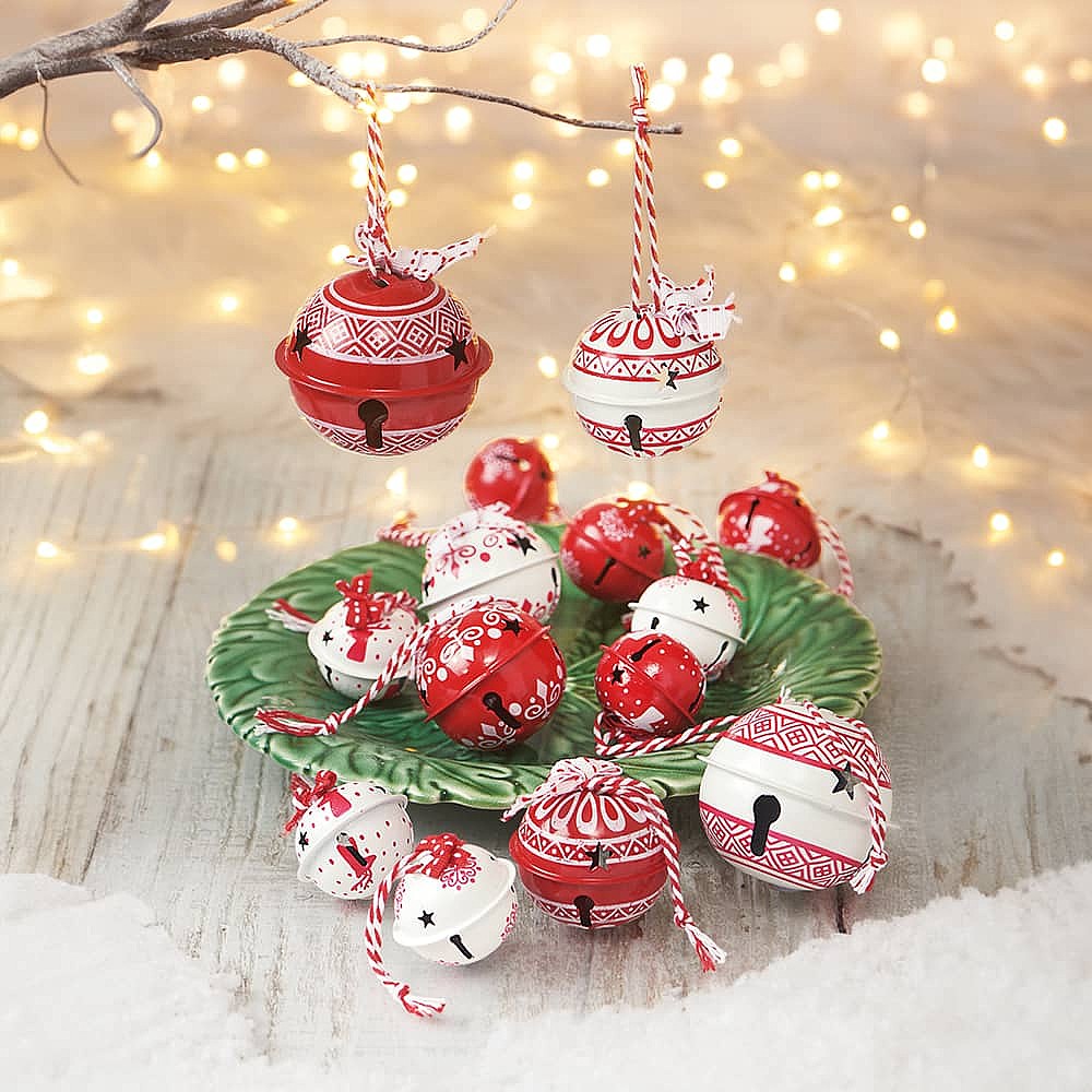 Red or Green Sleigh Bells, Snowflake Bells, Decorative Jingle Bells, Jingle  Bells, Christmas Bells, Native Craft Bells, Metal Bell 