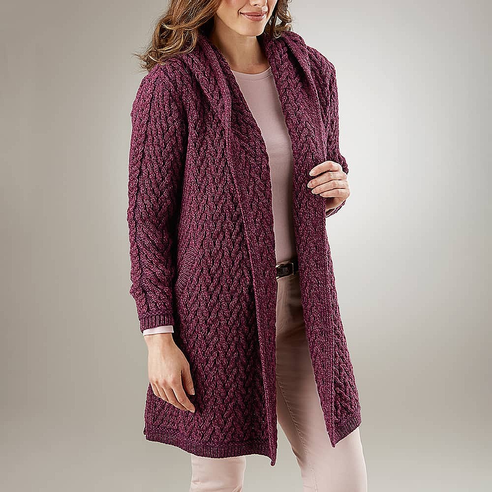 Long hotsell purple cardigan