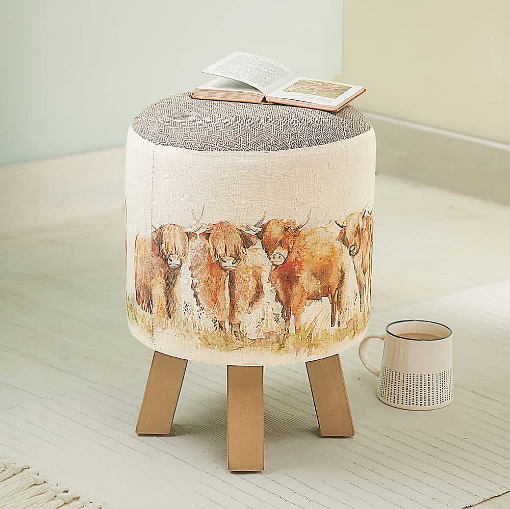 Highland Cow Footstool | Culture Vulture