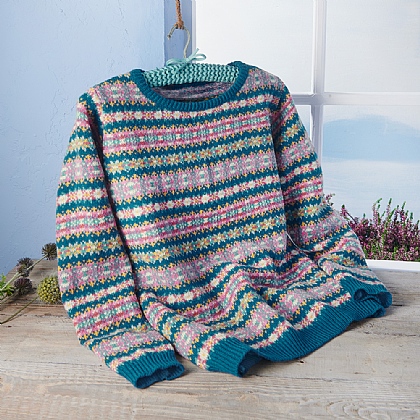 turquoise fairisle jumper